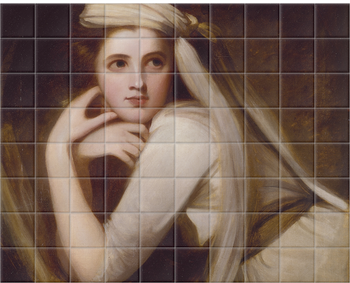 'Emma, Lady Hamilton' Ceramic Tile Mural