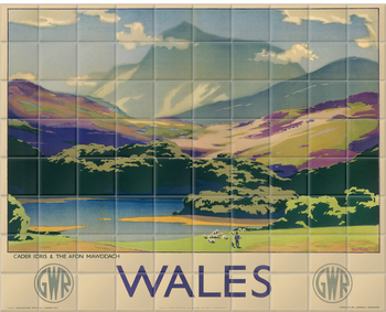 'Wales' Ceramic Tile Mural
