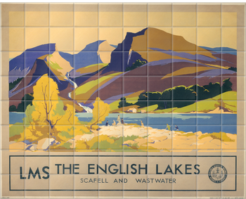 'The English Lakes' Ceramic Tile Mural