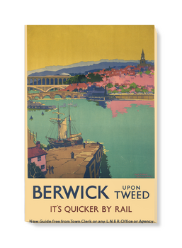 'Berwick upon Tweed' Canvas Wall Art