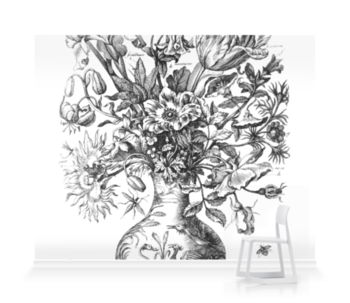 'Bouquet in a Vase' Wallpaper Mural