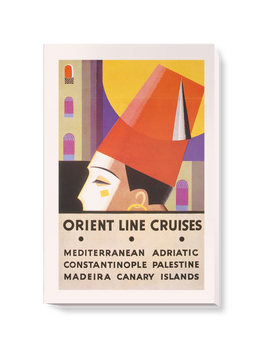'Orient Line Cruise Brochure' Canvas Wall Art