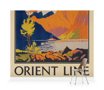 'Orient Line to Norway' Wallpaper Mural