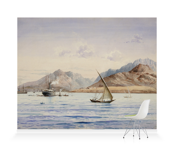 'P&O Steamer off Aden' Wallpaper Mural