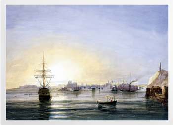 'Valetta viewed from a P&O Steamer' Art Prints