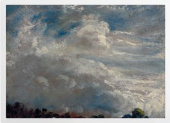 'Cloud Study: Horizon of Trees' Art Prints