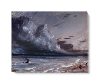 'Coast Scene with Stormy Sea' Canvas Wall Art