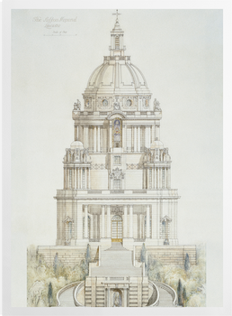 'Record Drawing of Ashton Memorial, Lancaster' Art Prints