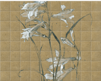 'St Bruno's Lily' Ceramic Tile Mural