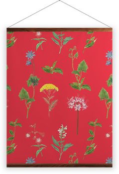 'Wild Coral Summer' Wall Hangings