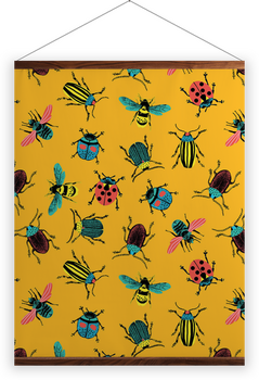 'Various Insects Sunray' Wall Hangings