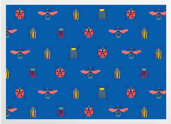 'Queen Blue Beetles' Art Prints