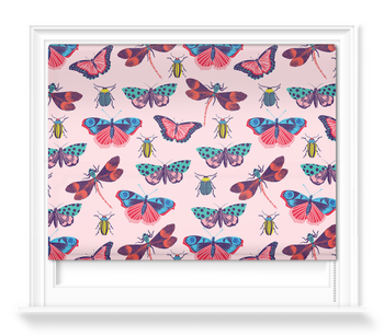 'Animalia in Pink' Roller Blinds
