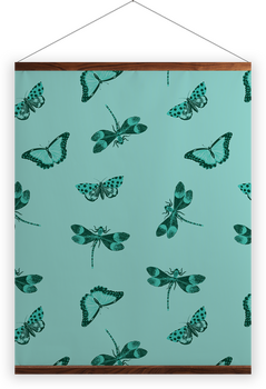 'Eton Blue Insecta' Wall Hangings