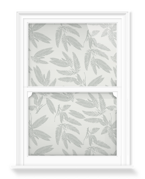 'Pale Silver Ferns' Decorative Window Films