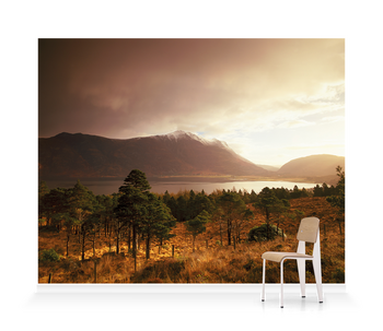 'April Storm, Sunrise, Glen Torridon, Wester Ross, Highlands of Scotland' Wallpaper Mural