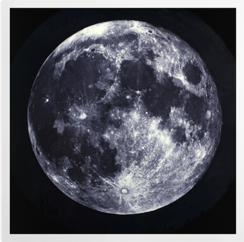 'Full Moon, between 1858 and 1862' Art Prints