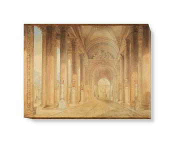 'View in the Portico' Canvas Wall Art