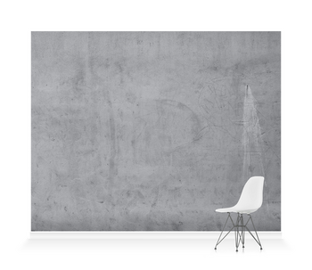 'Painted Concrete White' Wallpaper Mural