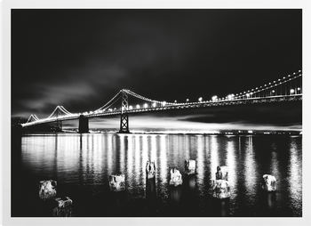 'Bridge at Night' Art Prints