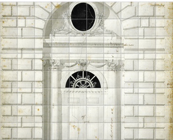'Somerset House Doorway' Ceramic Tile Mural