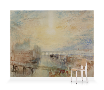 'View of the Danube and Regensburg cathedral at sunset' Wallpaper Mural