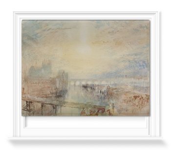 'View of the Danube and Regensburg cathedral at sunset' Roller Blind