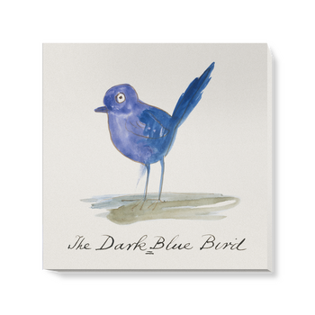 'The Dark Blue Bird' Canvas Wall Art