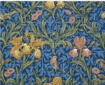 'Iris (blue)' Ceramic Tile Mural