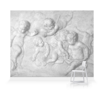 'Cupids Playing' Wallpaper Mural