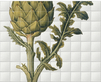 'Artichoke' Ceramic Tile Mural