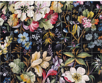 'Design for a printed cotton' Ceramic Tile Mural