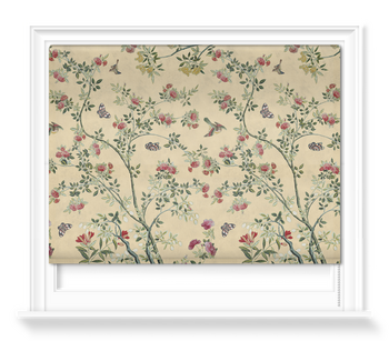 'Camellia Chinoiserie Parchment' Roller blinds