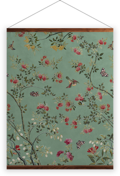 'Camellia Chinoiserie Jade Green' Wall Hangings