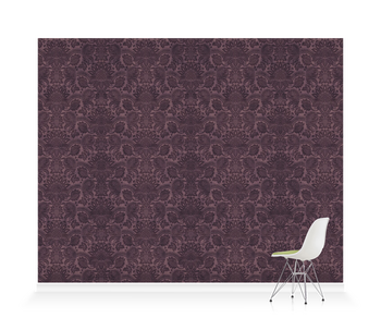 Lydiard Damask Tyrian Purple | Wallpaper Murals Lydiard Damask Tyrian Purple | Wallpaper Murals