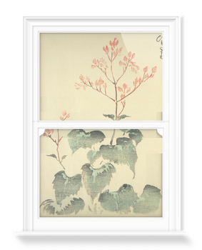 'Japanese Study of Flowers' Decorative Window Films