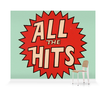 'All The Hits' Wallpaper Mural