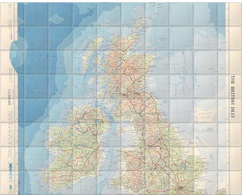 'The British Isles' Ceramic Tile Mural