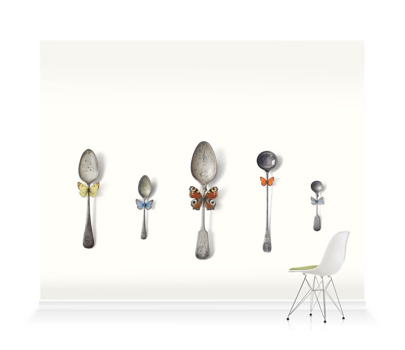 'Dandy Spoons' Wallpaper Mural