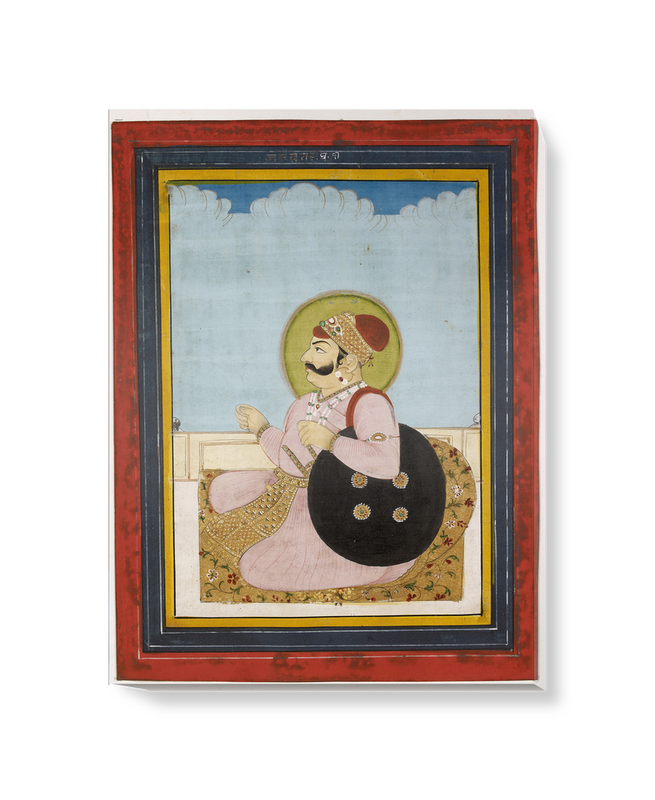 'Portrait of a Seated Raja' Canvas Wall Art
