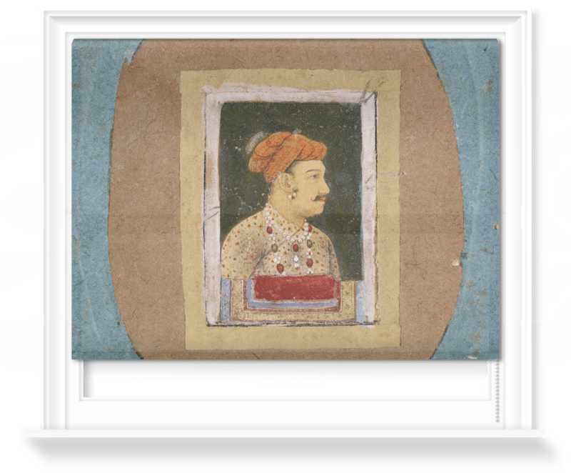 'Portrait Bust of Jahangir II' Roller Blind