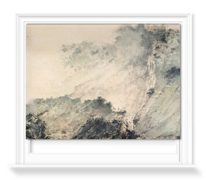'Waterfall in a High Mountain' Roller Blind