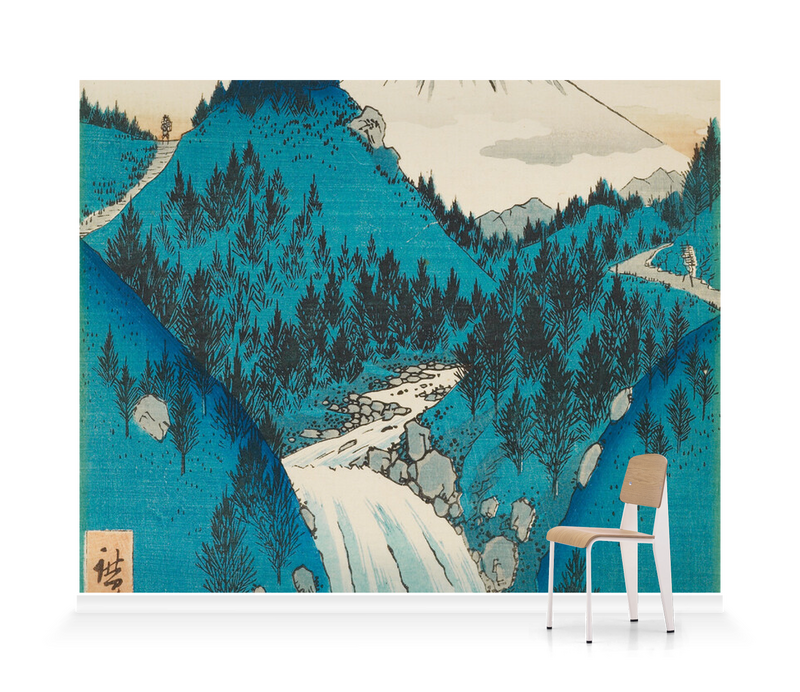 'In the Mountains of Izu Province' Wallpaper Mural