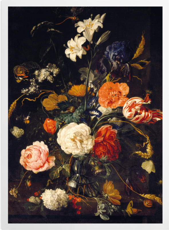 'De Heem Floral Bouquet Painting' Art Prints