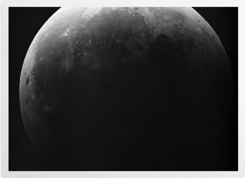 'The Moon in near total lunar eclipse II, 1910' Art prints