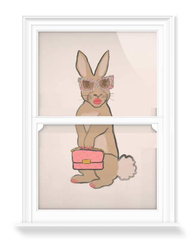 'Bunny Babe' Decorative Window Films