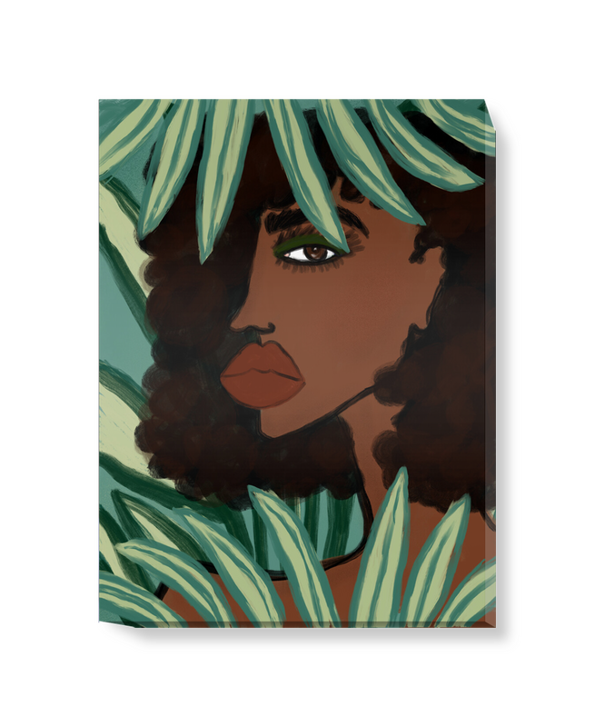 'Lady in the Jungle' Canvas Wall Art