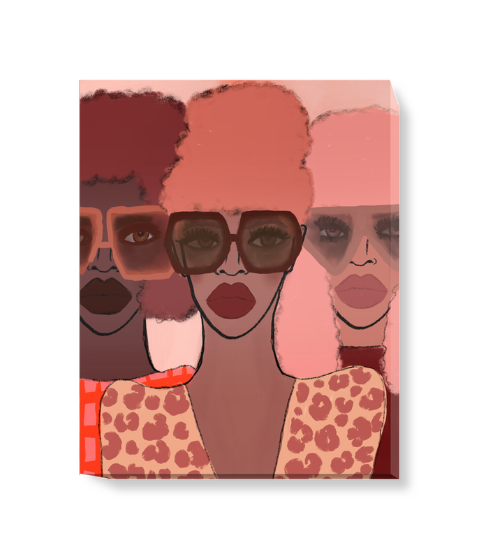 'Babes in Shades' Canvas Wall Art