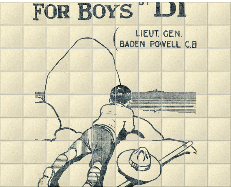 'Scouting for Boys, part 1' Ceramic Tile Mural