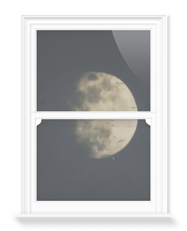 '19th century photograph of the Moon' Decorative Window Films